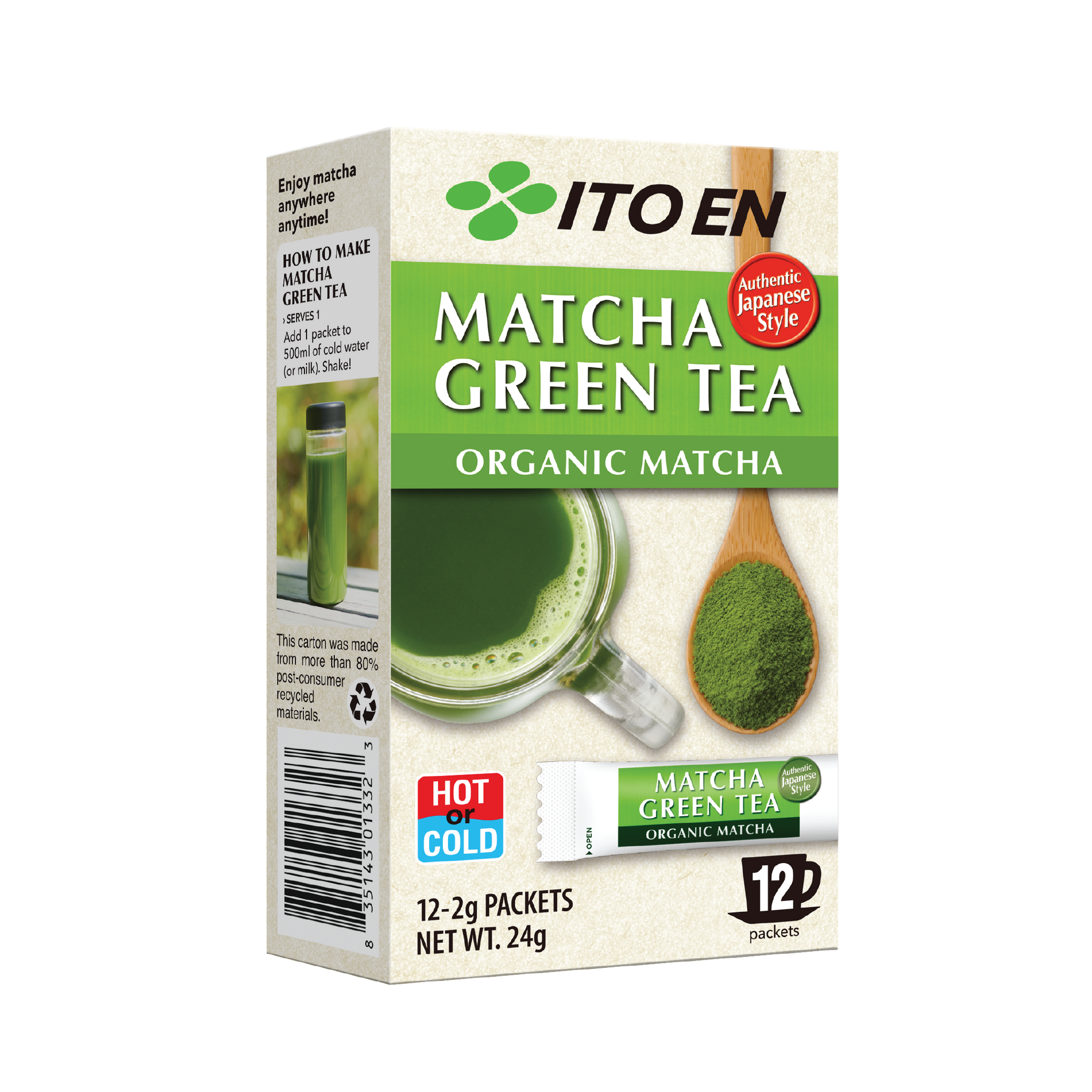 Matcha Green Tea Organic Matcha Powder Sachets
